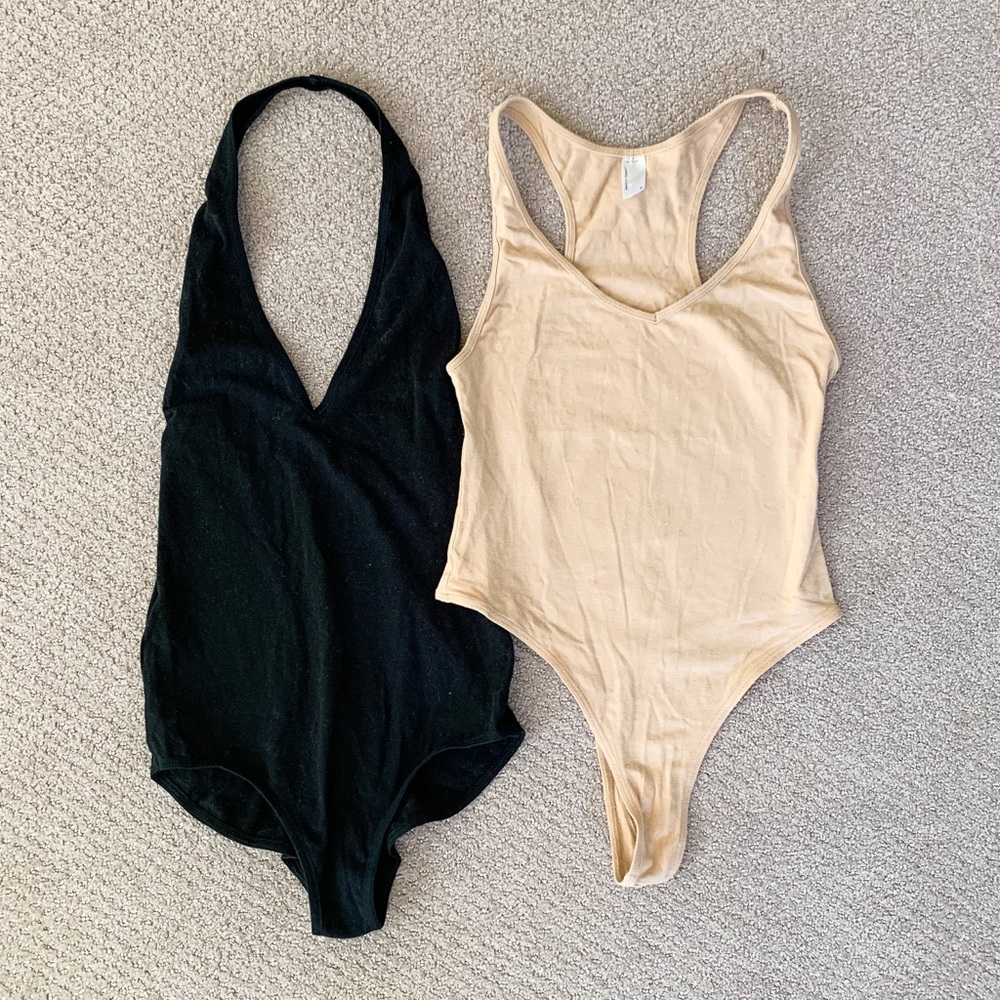 Set of 2 American Apparel bodysuits